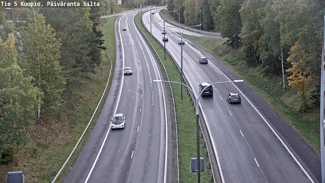 Weather Camera Image Road 5 Kuopio, Päiväranta silta, Kuopio, Pohjois-Savo