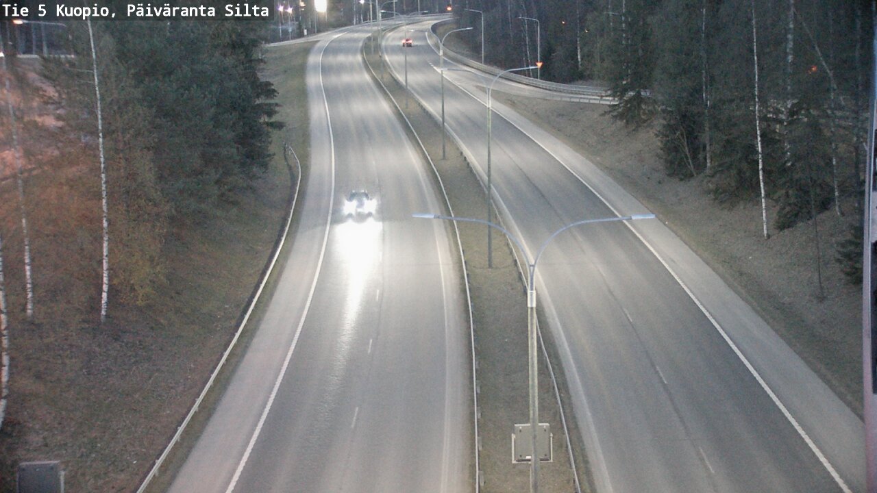 Weather Camera Image Väg 5 Kuopio, Päiväranta silta, Kuopio, Pohjois-Savo