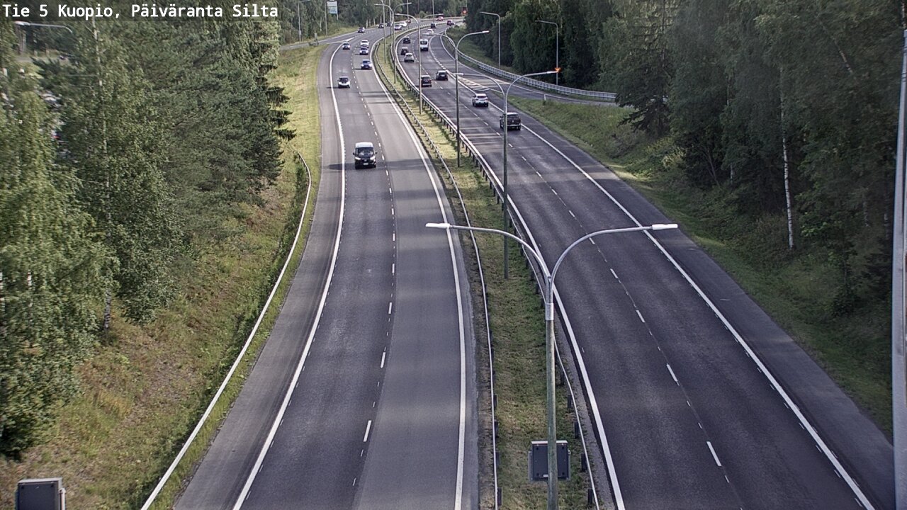 Kelikamerat Kuva Tie 5 Kuopio, Päiväranta silta, Kuopio, Pohjois-Savo