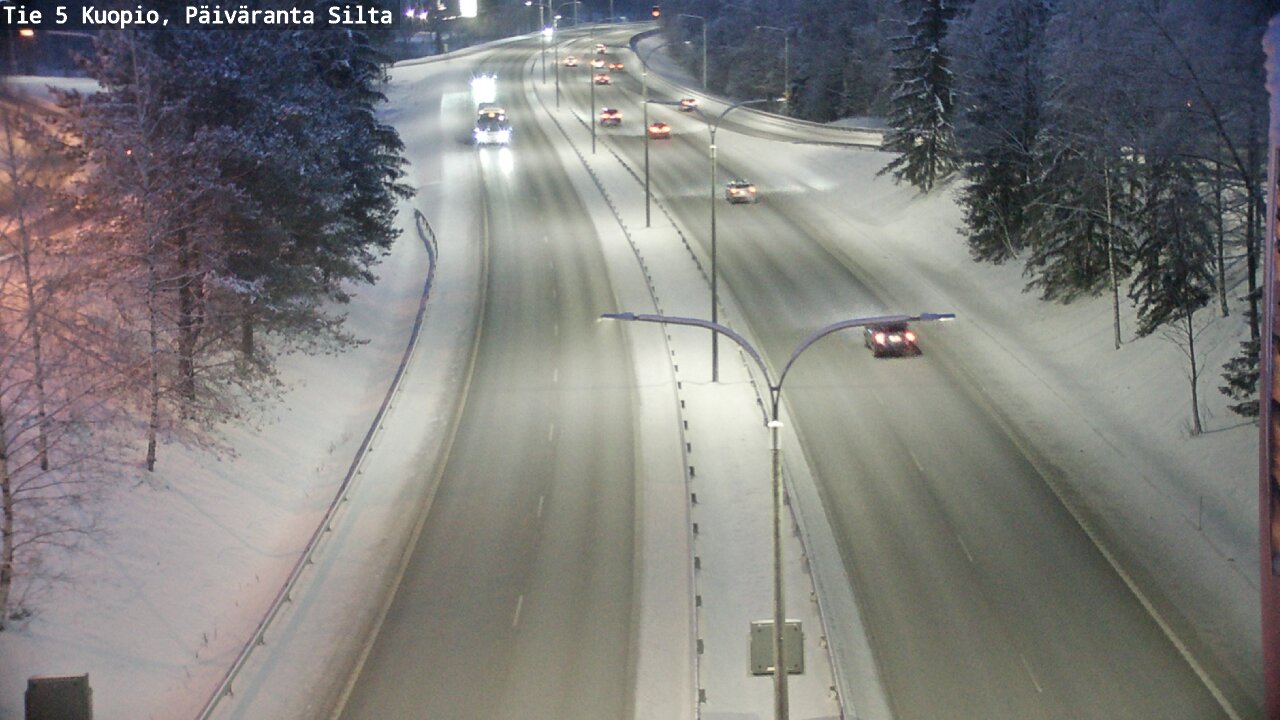 Weather Camera Image Väg 5 Kuopio, Päiväranta silta, Kuopio, Pohjois-Savo