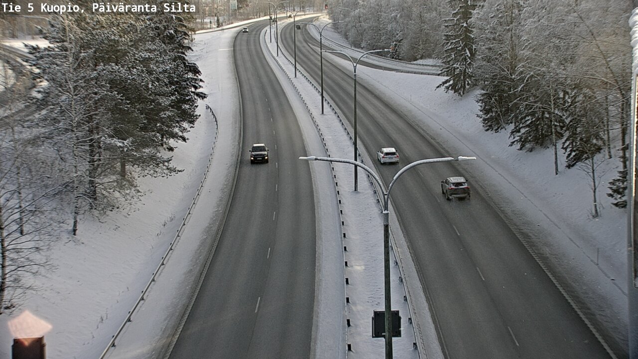 Weather Camera Image Väg 5 Kuopio, Päiväranta silta, Kuopio, Pohjois-Savo