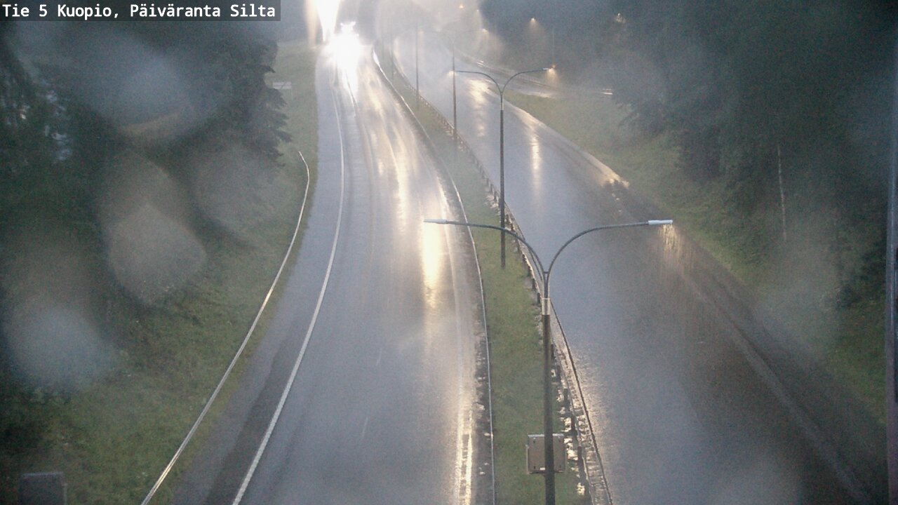 Weather Camera Image Road 5 Kuopio, Päiväranta silta, Kuopio, Pohjois-Savo