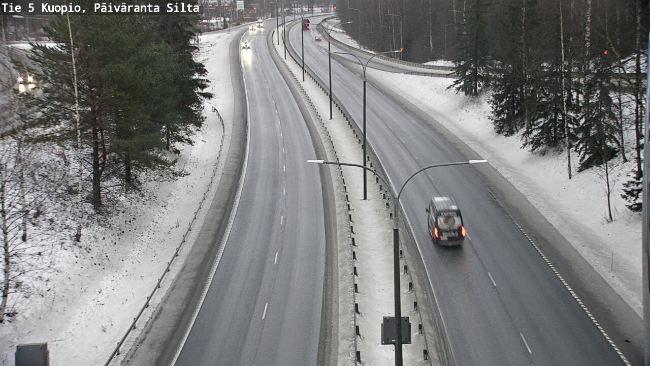 Weather Camera Image Road 5 Kuopio, Päiväranta silta, Kuopio, Pohjois-Savo