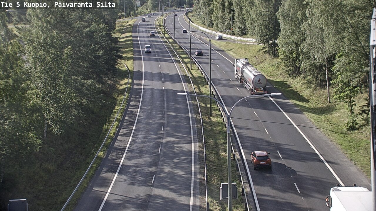 Weather Camera Image Road 5 Kuopio, Päiväranta silta, Kuopio, Pohjois-Savo