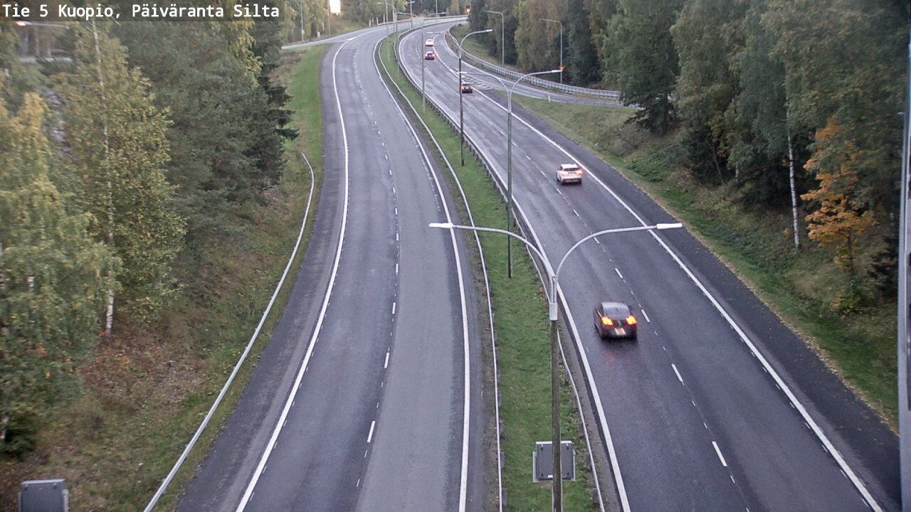 Weather Camera Image Road 5 Kuopio, Päiväranta silta, Kuopio, Pohjois-Savo