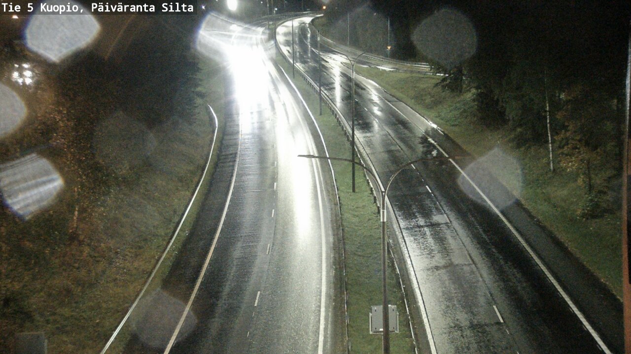 Weather Camera Image Road 5 Kuopio, Päiväranta silta, Kuopio, Pohjois-Savo