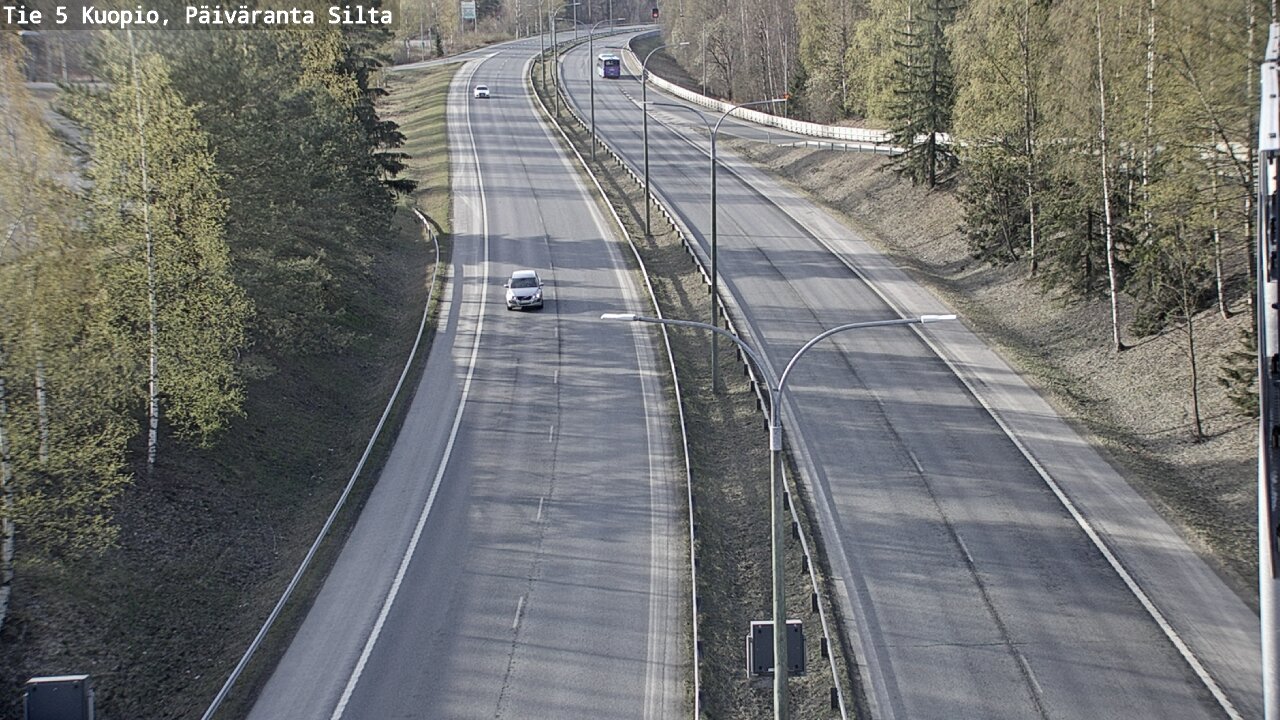 Weather Camera Image Road 5 Kuopio, Päiväranta silta, Kuopio, Pohjois-Savo