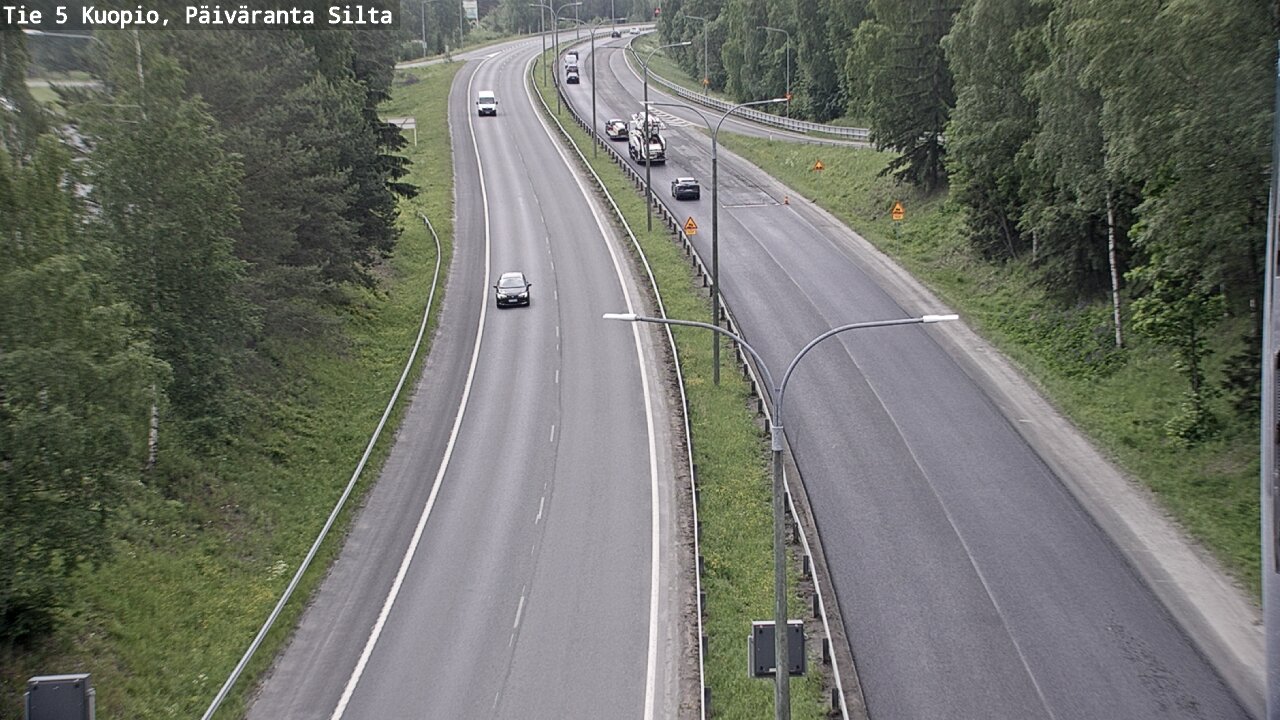 Weather Camera Image Road 5 Kuopio, Päiväranta silta, Kuopio, Pohjois-Savo