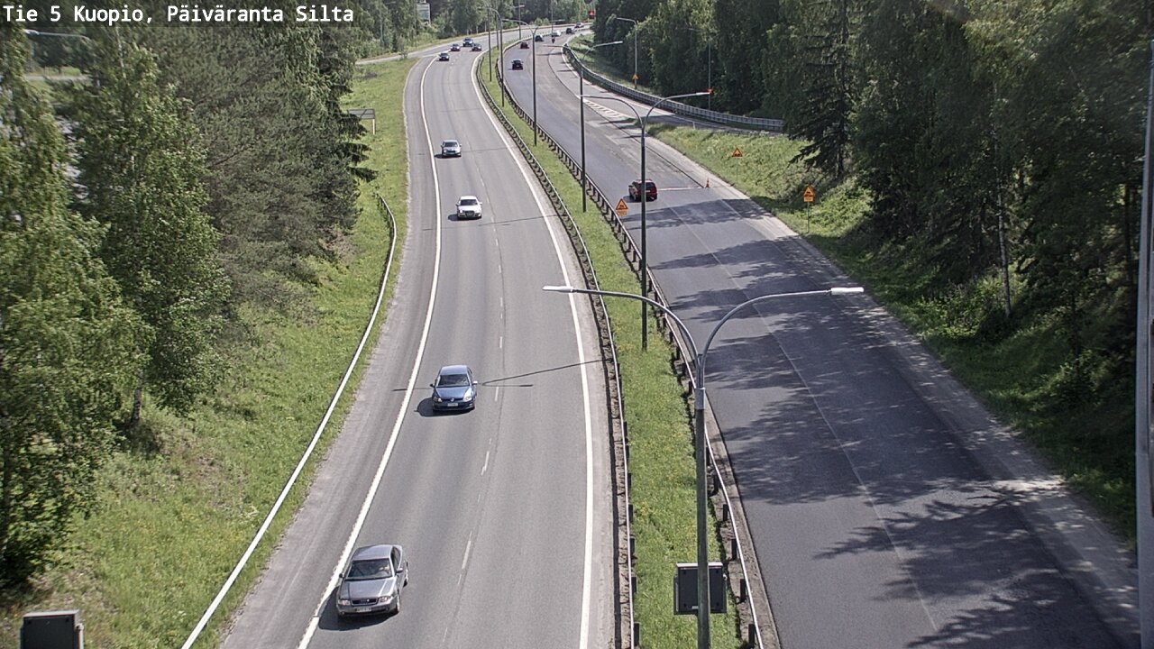Weather Camera Image Road 5 Kuopio, Päiväranta silta, Kuopio, Pohjois-Savo