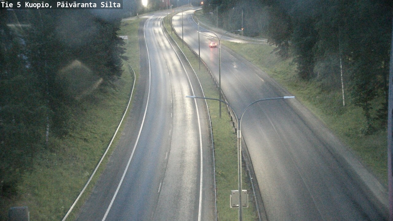 Weather Camera Image Road 5 Kuopio, Päiväranta silta, Kuopio, Pohjois-Savo