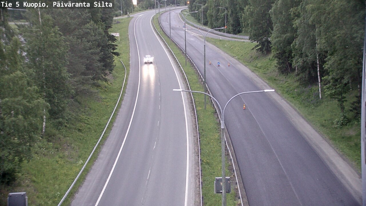 Weather Camera Image Road 5 Kuopio, Päiväranta silta, Kuopio, Pohjois-Savo
