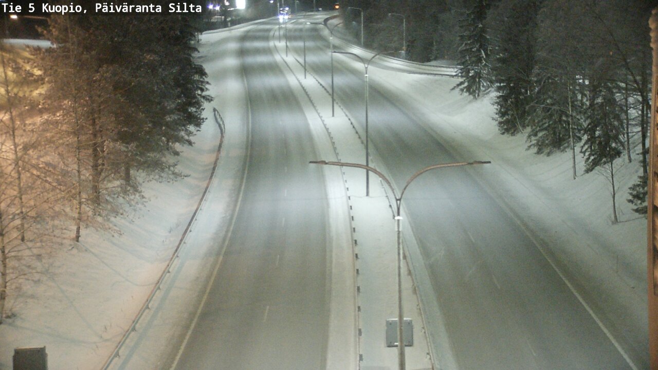Weather Camera Image Väg 5 Kuopio, Päiväranta silta, Kuopio, Pohjois-Savo