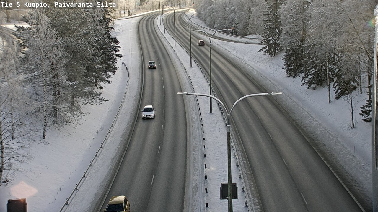 Kelikamerat Kuva Tie 5 Kuopio, Päiväranta silta, Kuopio, Pohjois-Savo