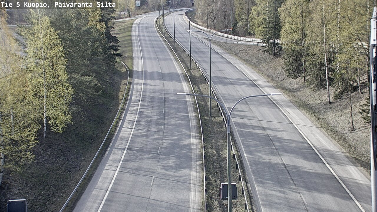 Weather Camera Image Road 5 Kuopio, Päiväranta silta, Kuopio, Pohjois-Savo