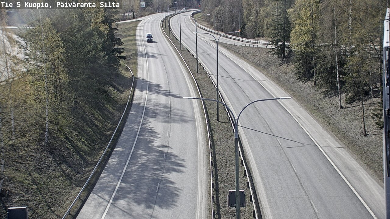 Weather Camera Image Väg 5 Kuopio, Päiväranta silta, Kuopio, Pohjois-Savo