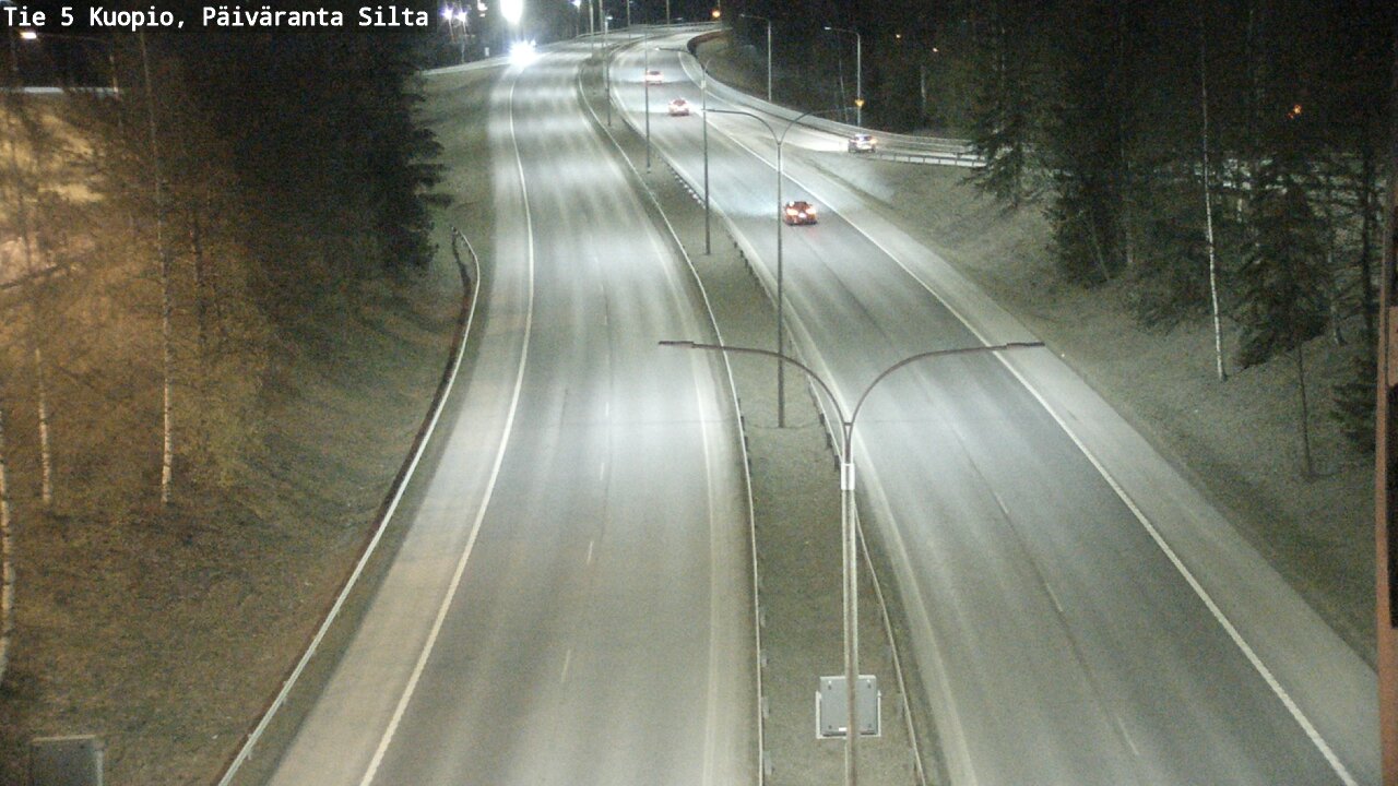Weather Camera Image Väg 5 Kuopio, Päiväranta silta, Kuopio, Pohjois-Savo