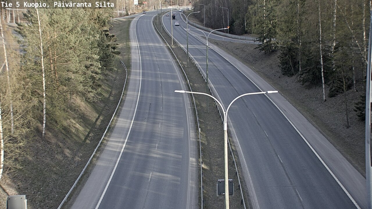 Weather Camera Image Väg 5 Kuopio, Päiväranta silta, Kuopio, Pohjois-Savo