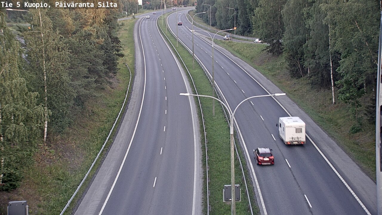 Weather Camera Image Väg 5 Kuopio, Päiväranta silta, Kuopio, Pohjois-Savo