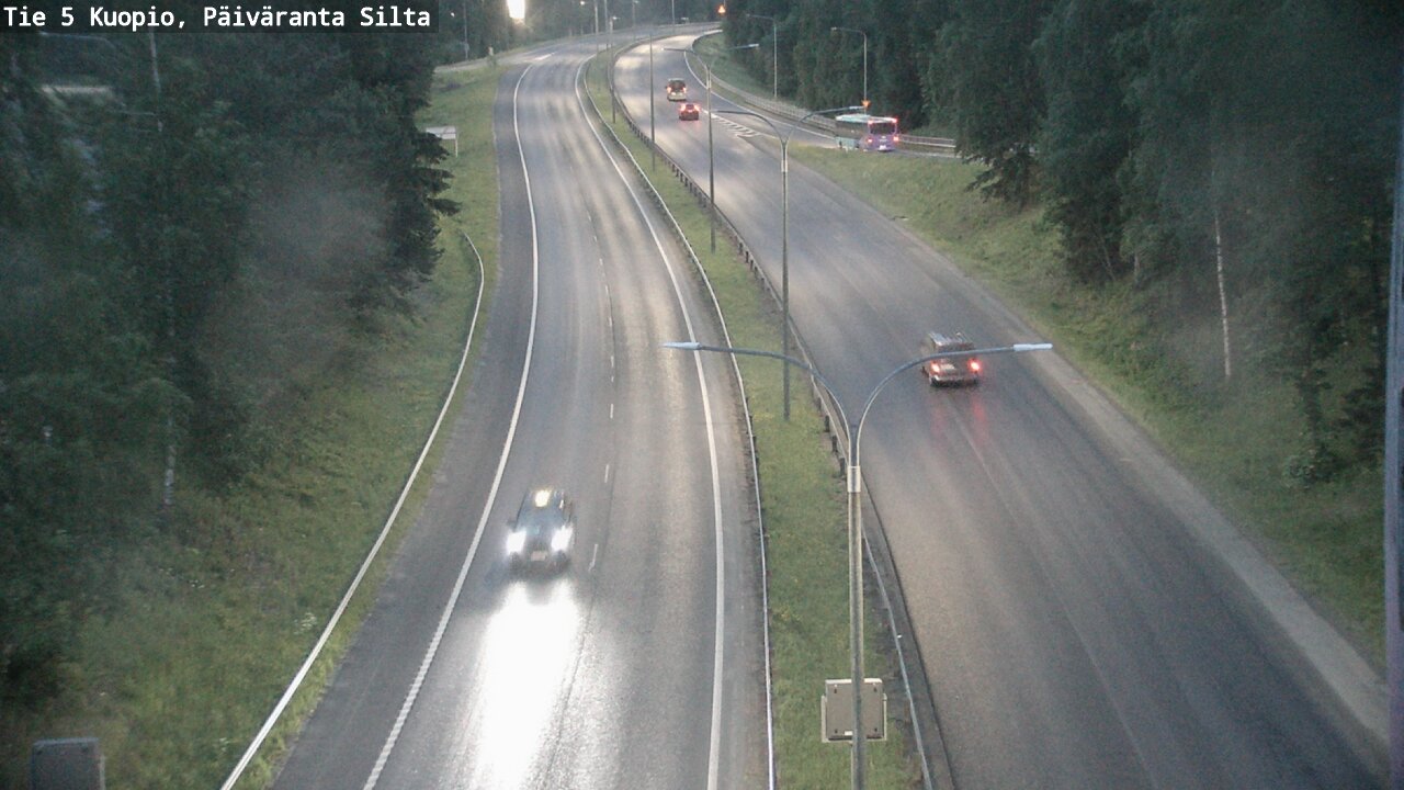 Weather Camera Image Road 5 Kuopio, Päiväranta silta, Kuopio, Pohjois-Savo
