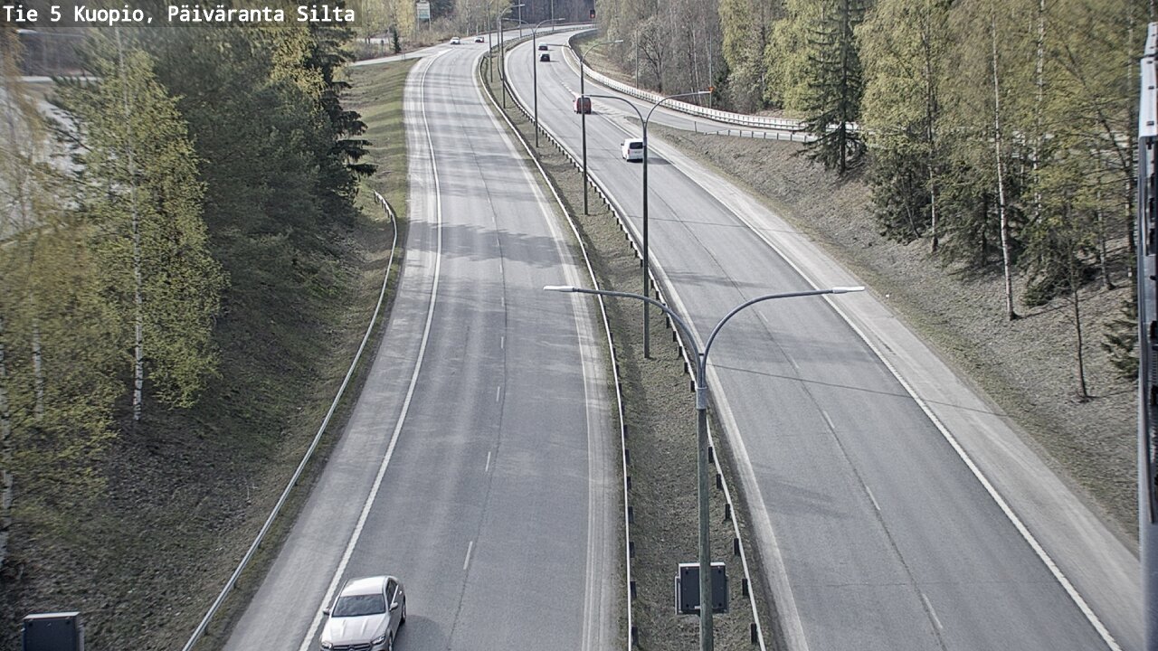 Weather Camera Image Road 5 Kuopio, Päiväranta silta, Kuopio, Pohjois-Savo