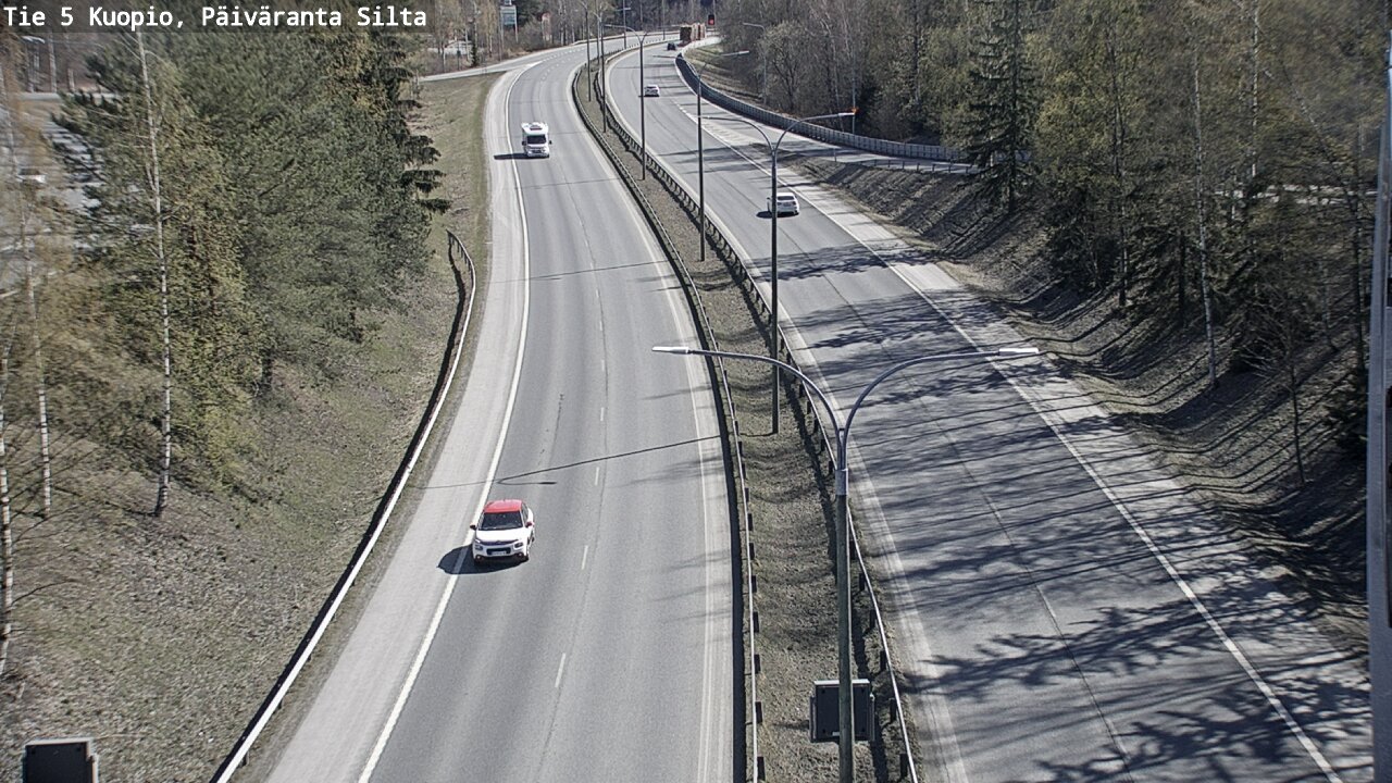 Weather Camera Image Väg 5 Kuopio, Päiväranta silta, Kuopio, Pohjois-Savo