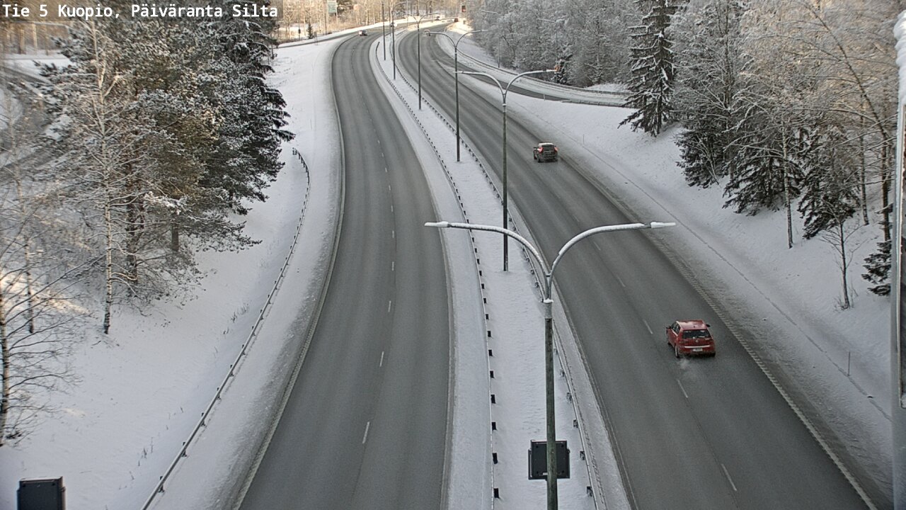 Weather Camera Image Väg 5 Kuopio, Päiväranta silta, Kuopio, Pohjois-Savo