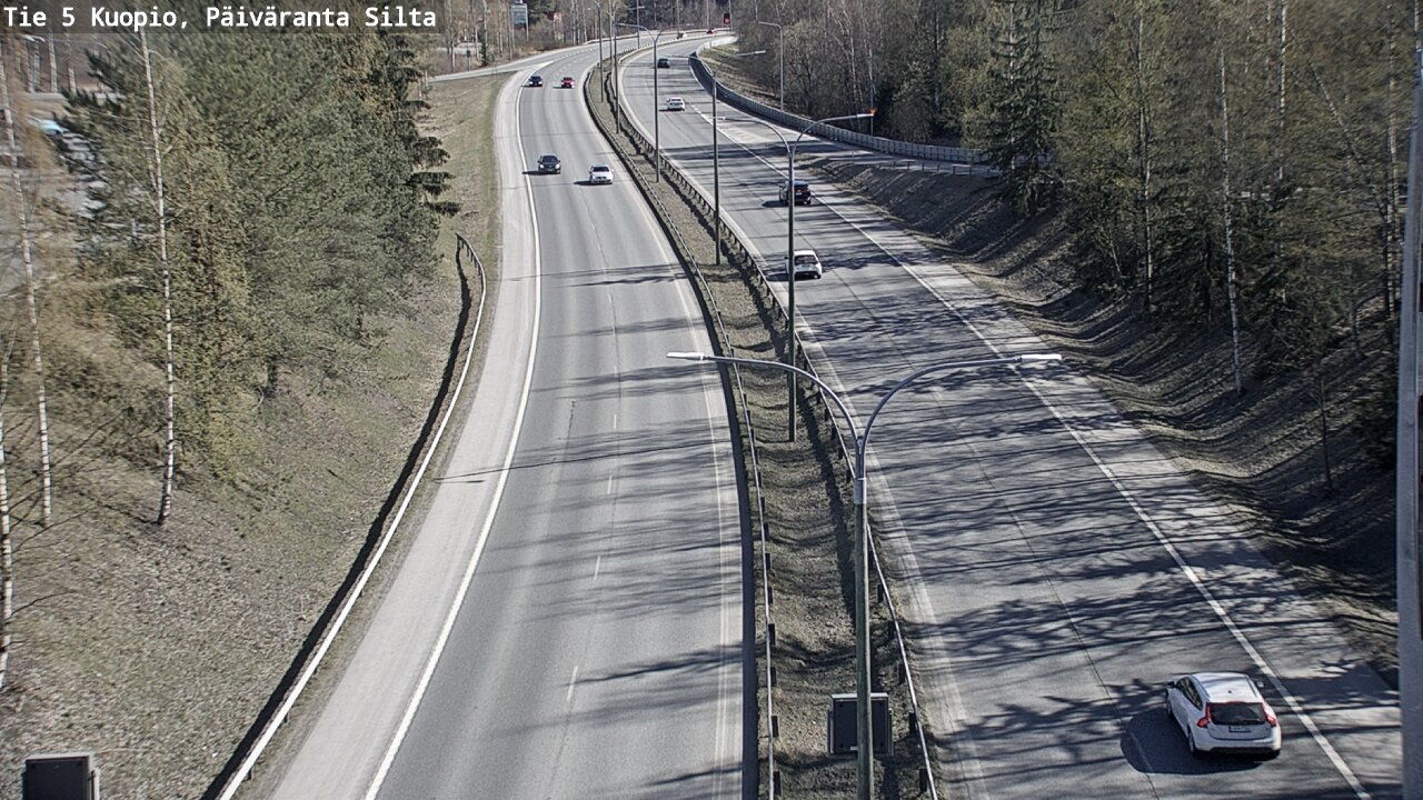 Weather Camera Image Väg 5 Kuopio, Päiväranta silta, Kuopio, Pohjois-Savo