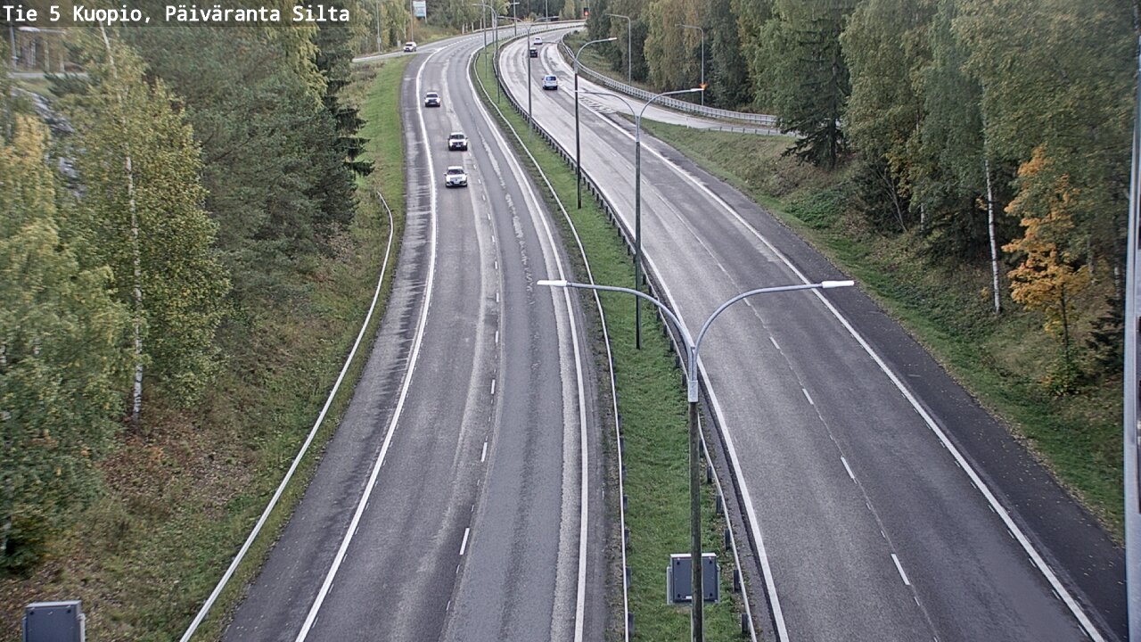 Weather Camera Image Road 5 Kuopio, Päiväranta silta, Kuopio, Pohjois-Savo