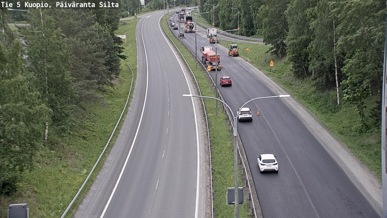 Weather Camera Image Road 5 Kuopio, Päiväranta silta, Kuopio, Pohjois-Savo