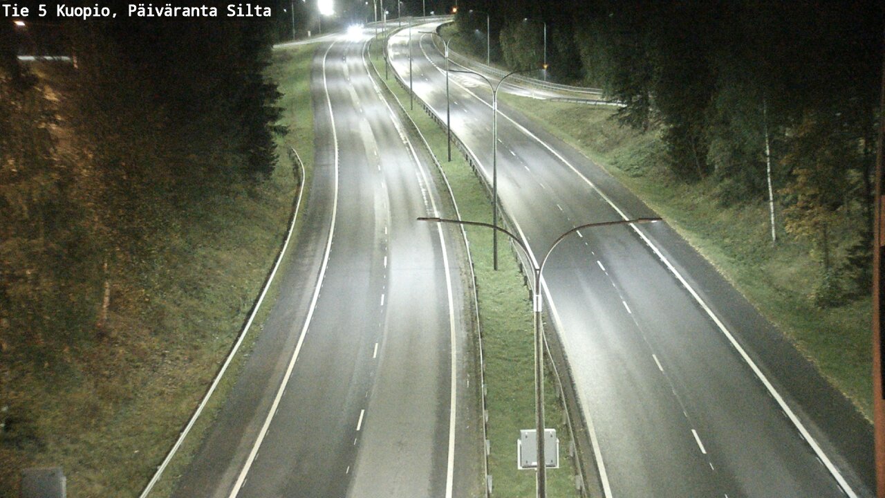 Weather Camera Image Road 5 Kuopio, Päiväranta silta, Kuopio, Pohjois-Savo