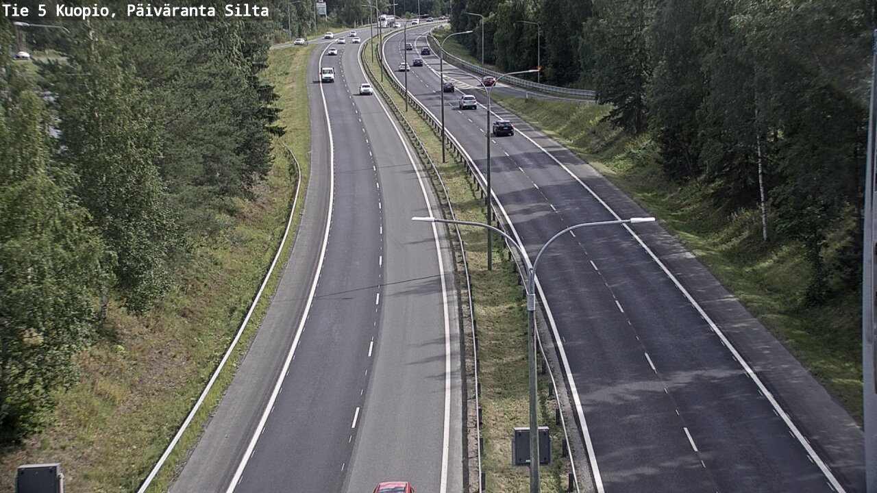 Kelikamerat Kuva Tie 5 Kuopio, Päiväranta silta, Kuopio, Pohjois-Savo