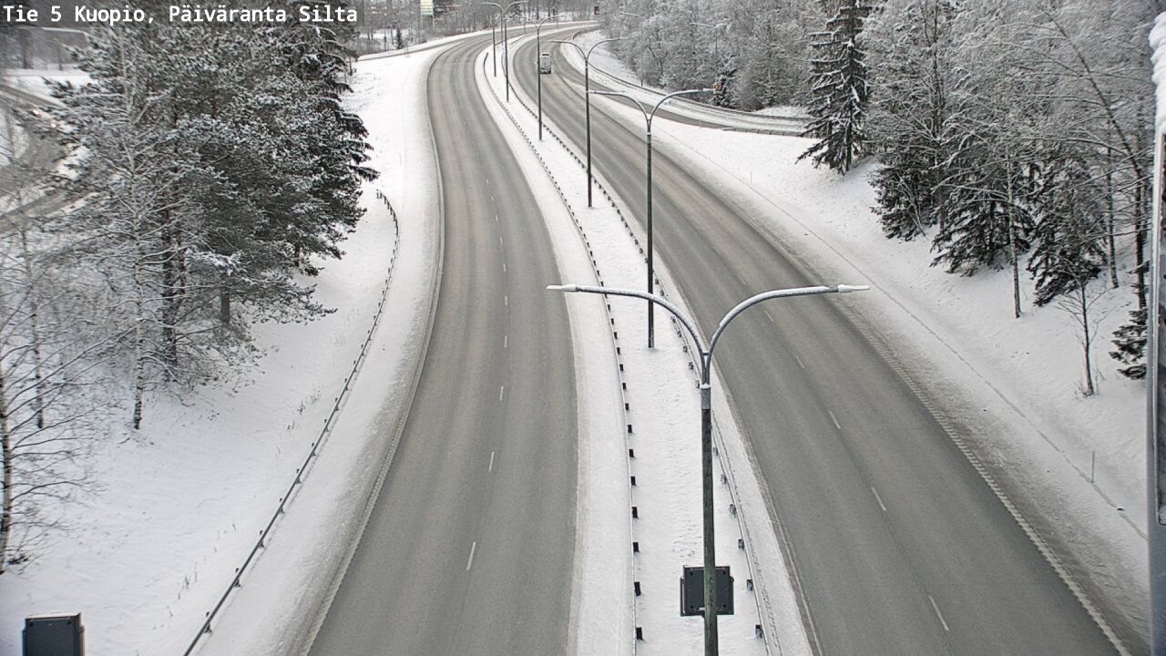 Weather Camera Image Väg 5 Kuopio, Päiväranta silta, Kuopio, Pohjois-Savo