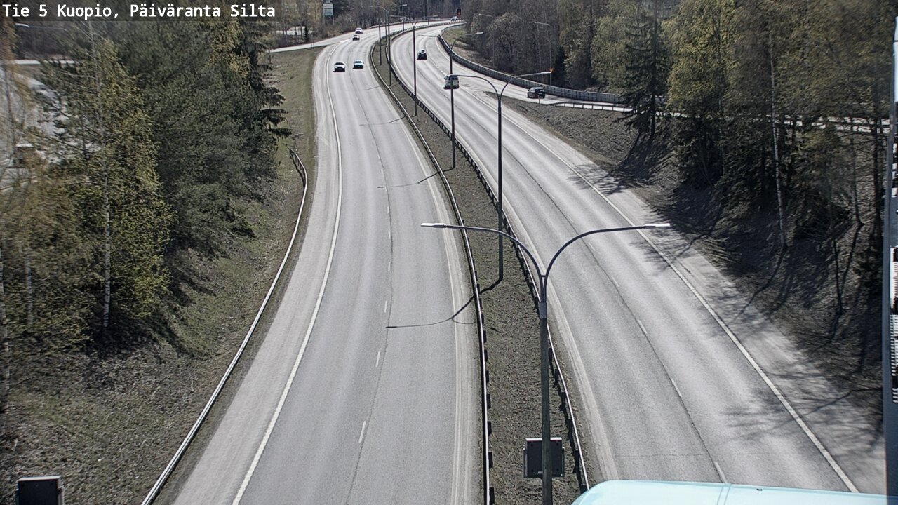Weather Camera Image Väg 5 Kuopio, Päiväranta silta, Kuopio, Pohjois-Savo