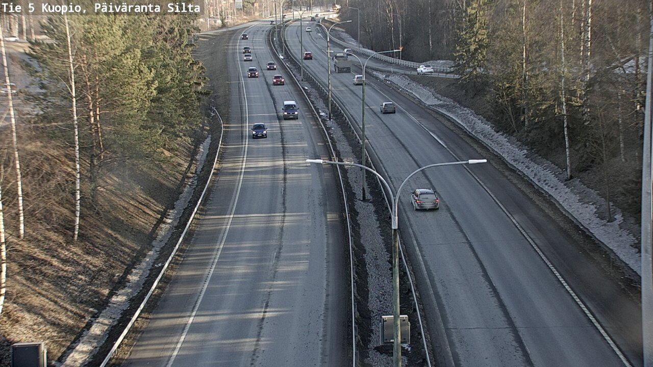 Kelikamerat Kuva Tie 5 Kuopio, Päiväranta silta, Kuopio, Pohjois-Savo