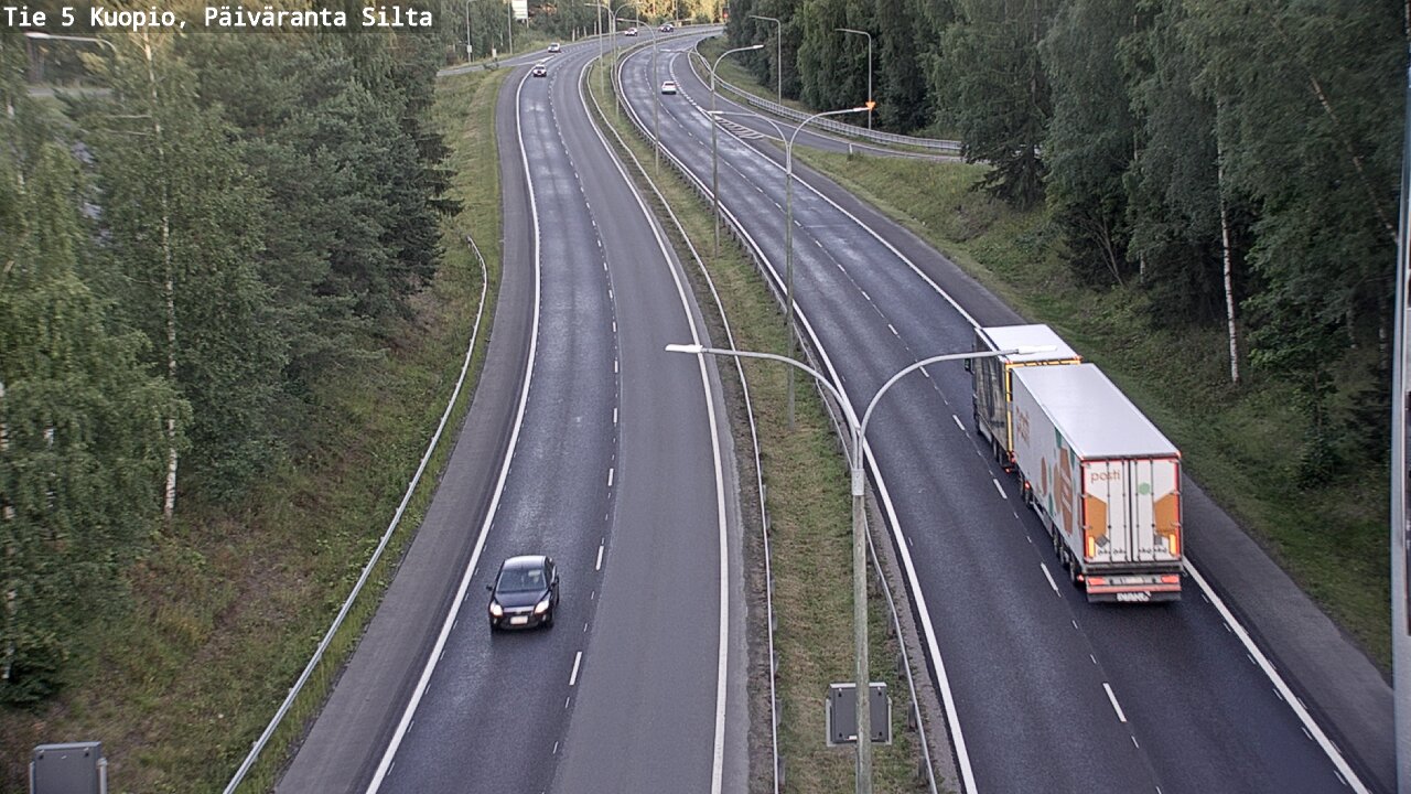 Kelikamerat Kuva Tie 5 Kuopio, Päiväranta silta, Kuopio, Pohjois-Savo