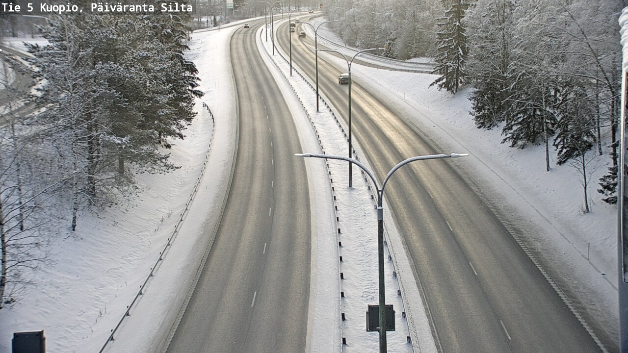 Weather Camera Image Väg 5 Kuopio, Päiväranta silta, Kuopio, Pohjois-Savo