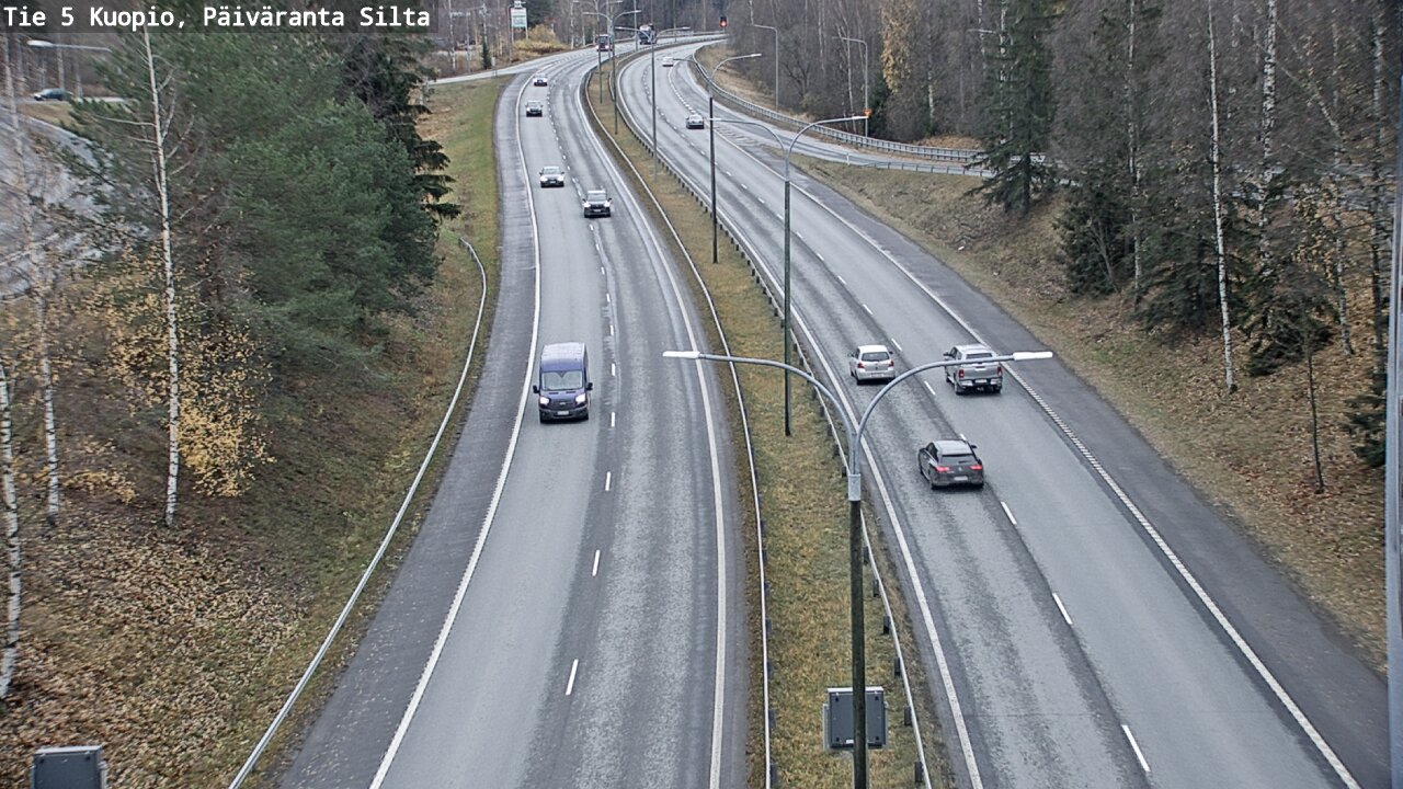 Weather Camera Image Väg 5 Kuopio, Päiväranta silta, Kuopio, Pohjois-Savo