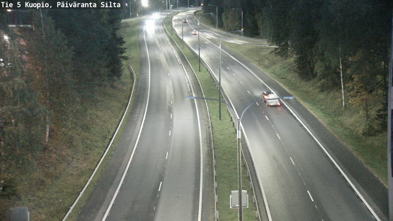 Weather Camera Image Road 5 Kuopio, Päiväranta silta, Kuopio, Pohjois-Savo