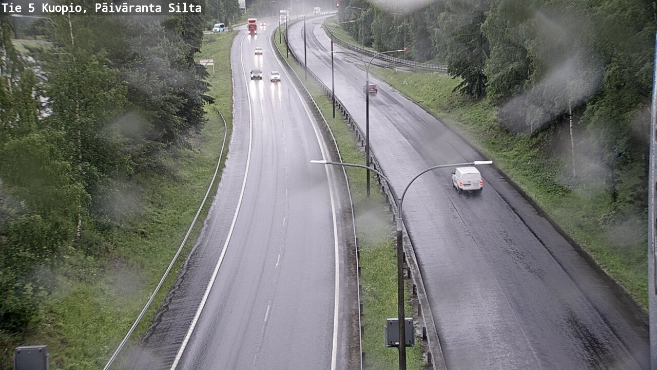 Weather Camera Image Road 5 Kuopio, Päiväranta silta, Kuopio, Pohjois-Savo