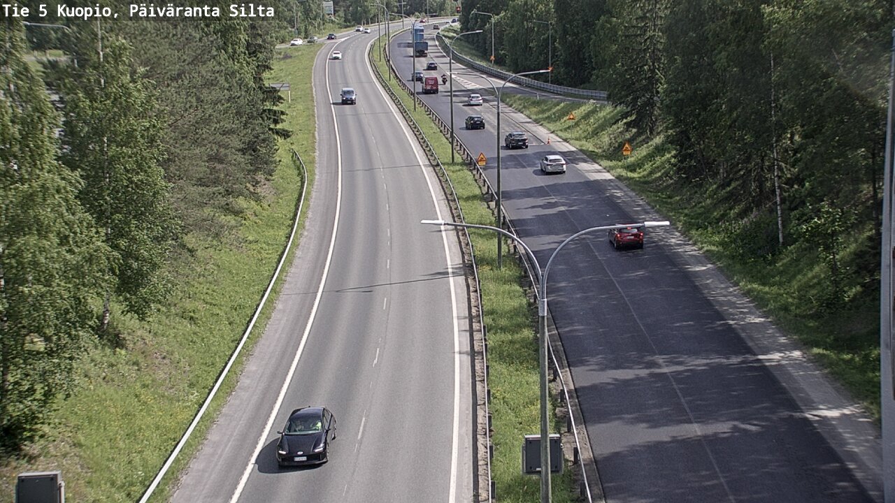 Weather Camera Image Road 5 Kuopio, Päiväranta silta, Kuopio, Pohjois-Savo
