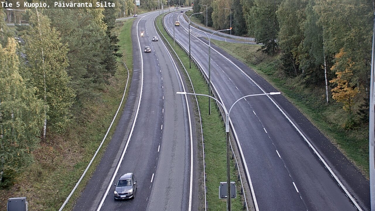 Weather Camera Image Road 5 Kuopio, Päiväranta silta, Kuopio, Pohjois-Savo