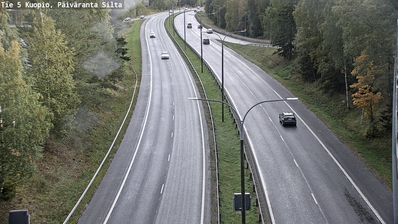 Weather Camera Image Road 5 Kuopio, Päiväranta silta, Kuopio, Pohjois-Savo