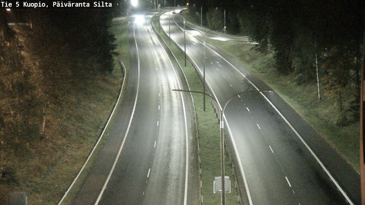 Weather Camera Image Road 5 Kuopio, Päiväranta silta, Kuopio, Pohjois-Savo