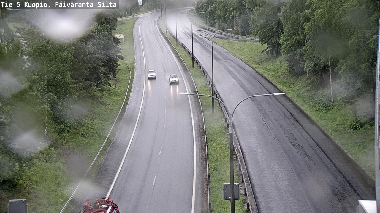 Weather Camera Image Väg 5 Kuopio, Päiväranta silta, Kuopio, Pohjois-Savo
