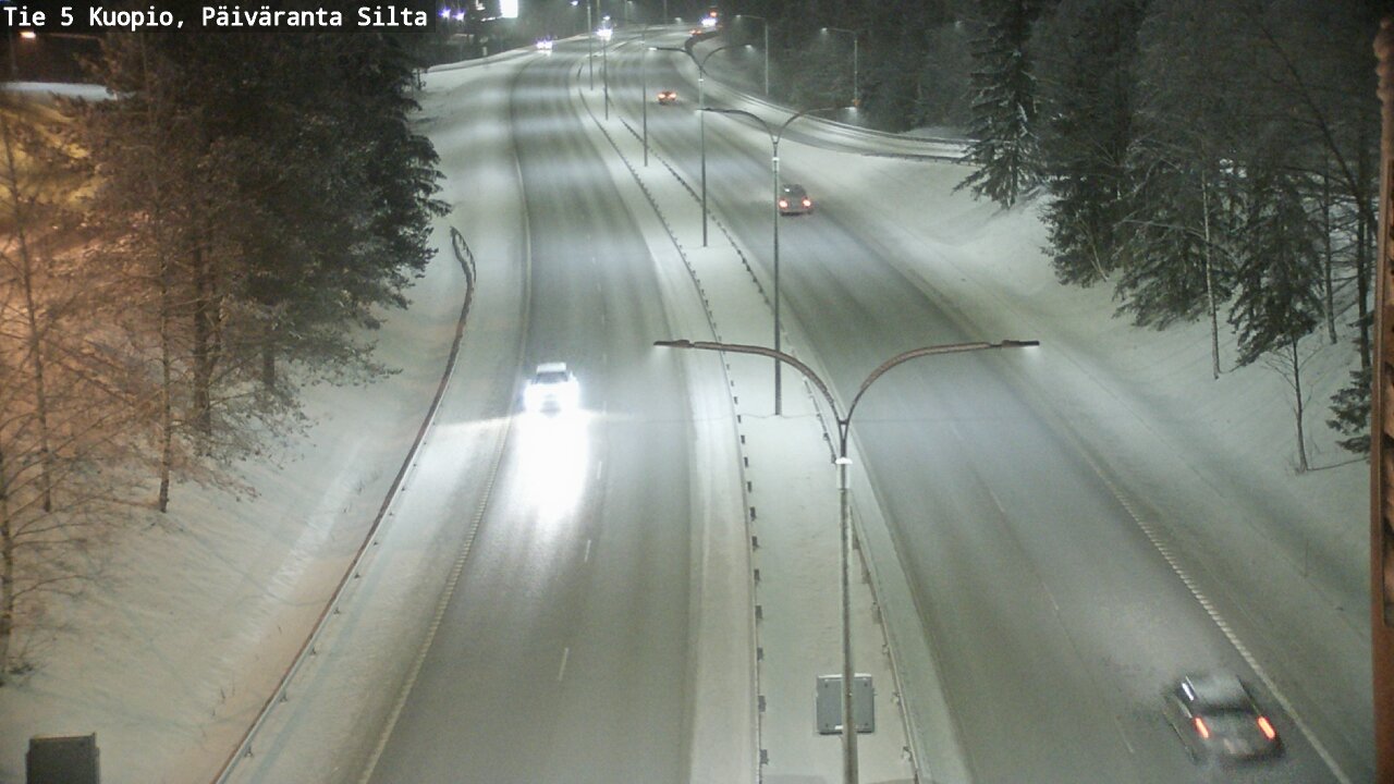 Weather Camera Image Väg 5 Kuopio, Päiväranta silta, Kuopio, Pohjois-Savo