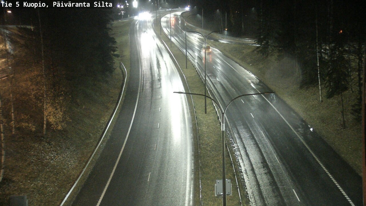Weather Camera Image Väg 5 Kuopio, Päiväranta silta, Kuopio, Pohjois-Savo