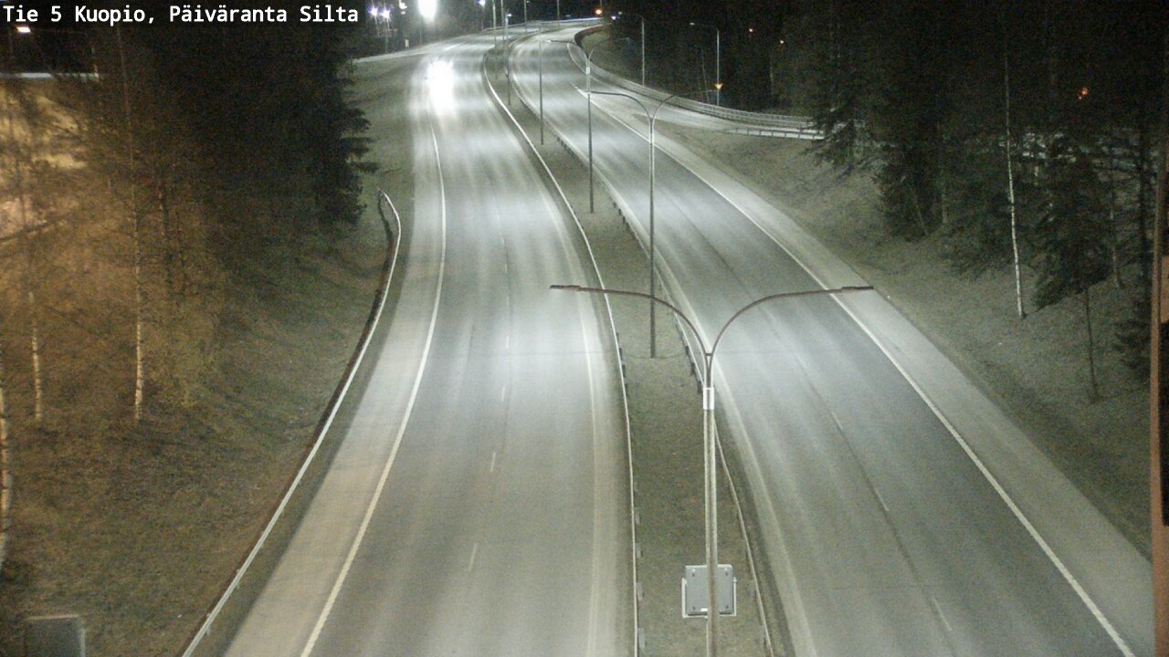 Weather Camera Image Väg 5 Kuopio, Päiväranta silta, Kuopio, Pohjois-Savo