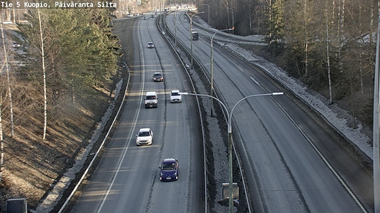 Kelikamerat Kuva Tie 5 Kuopio, Päiväranta silta, Kuopio, Pohjois-Savo