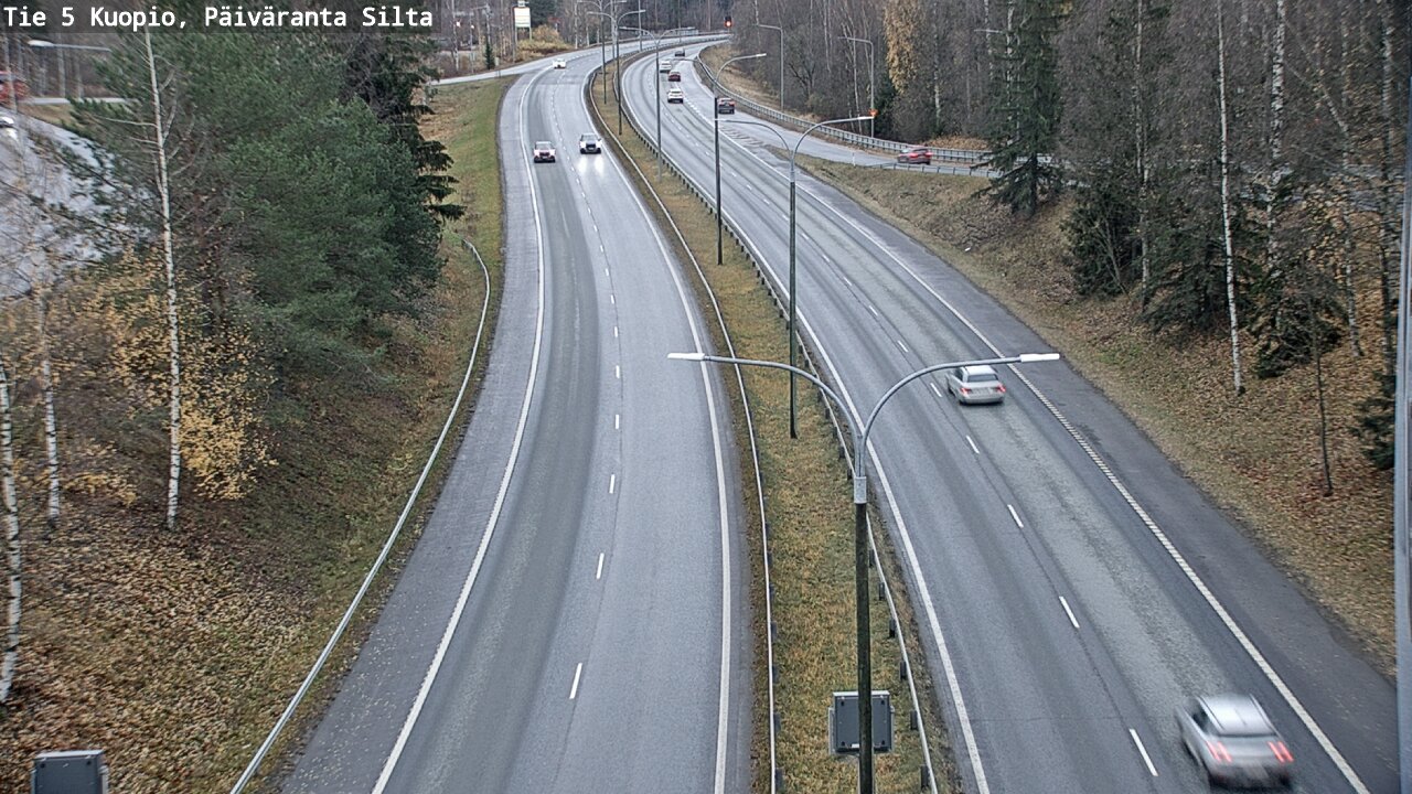 Weather Camera Image Väg 5 Kuopio, Päiväranta silta, Kuopio, Pohjois-Savo