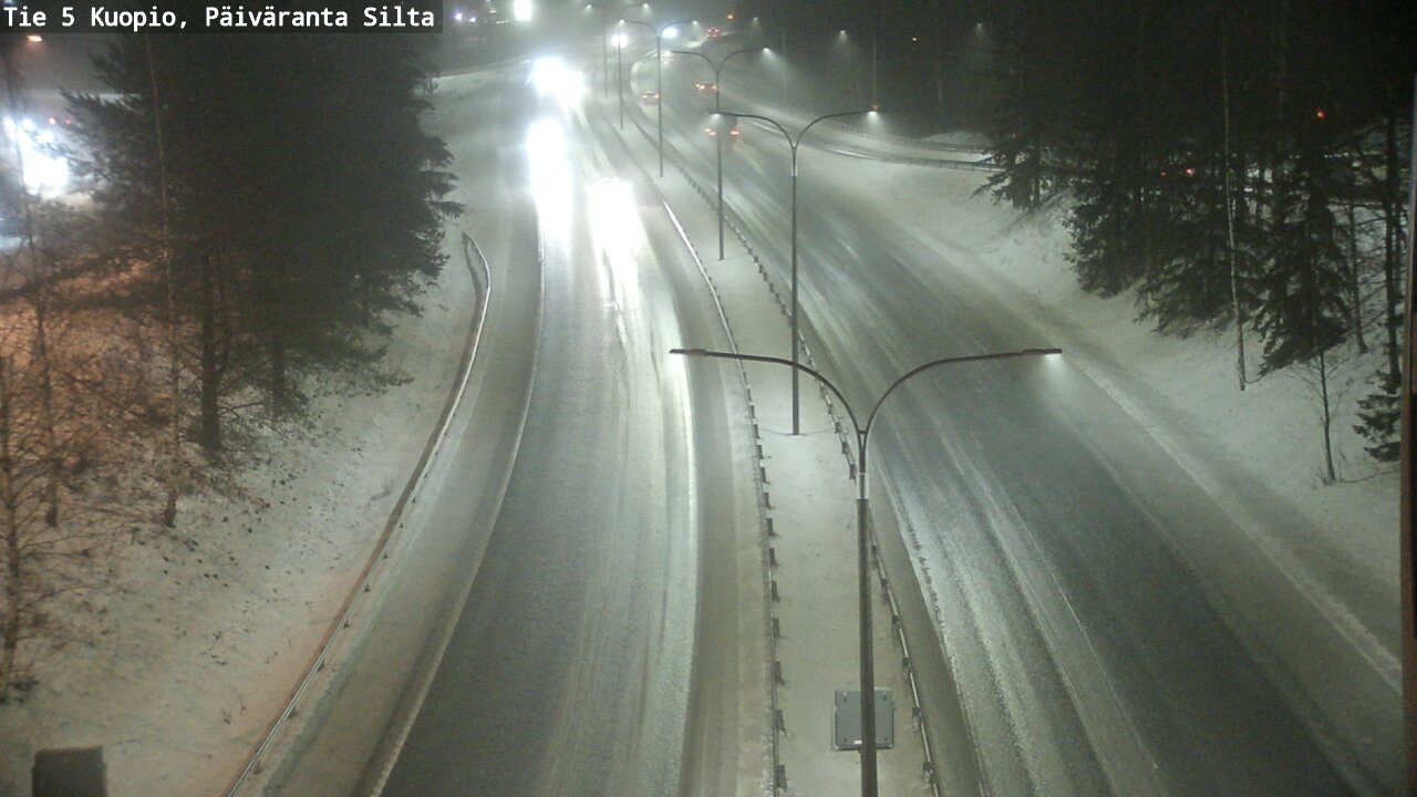 Weather Camera Image Road 5 Kuopio, Päiväranta silta, Kuopio, Pohjois-Savo